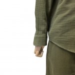 Müslin Takım Umre Kıyafeti Haki Yeşil